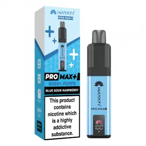 Blue Sour Raspberry Hayati Pro Max Plus 6K Disposable Vape 20mg